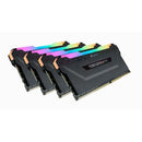 CORSAIR CMW32GX4M4D3600C18 DDR4, 3600MHZ 32GB 4 X 288 DIMM, UNBUFFERED, 18-22-22-42, VENGEANCE RGB PRO  HEAT SPREADER, RGB LED, 1.35V, XMP 2.0 - Office Connect 2018
