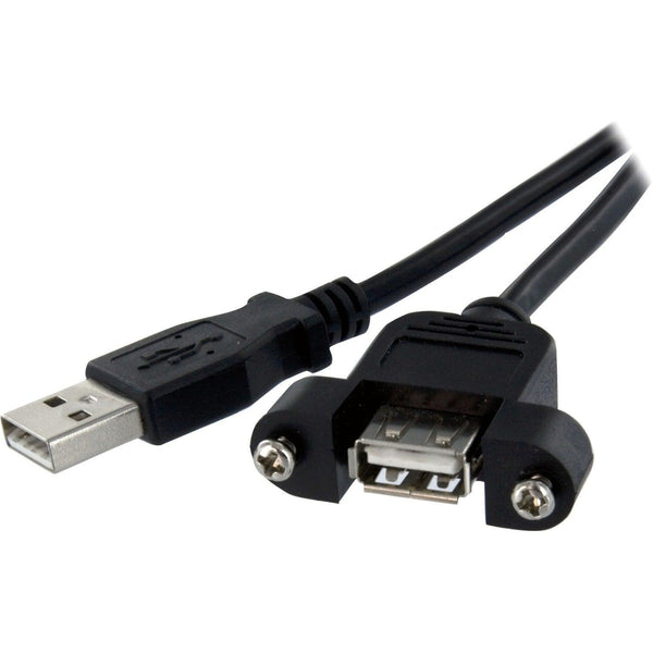 1 ft Panel Mount USB Cable A to A - F/M - Office Connect 2018