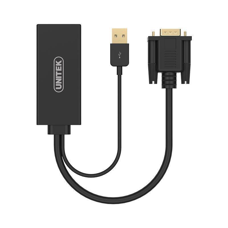 UNITEK VGA to HDMI Converter with Audio. Convert the - Office Connect