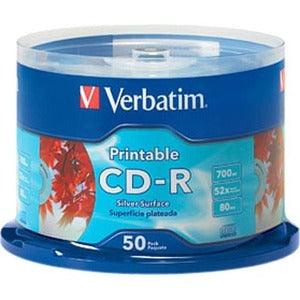 Verbatim CD-R 50pack Spindle - Silver - Office Connect 2018