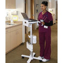 Ergotron StyleView Laptop Cart, SV10 - 14.51 kg Capacity - 4 Casters - 75 mm Caster Size - Metal, Steel - White, Aluminium - Office Connect 2018