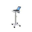 Ergotron StyleView Laptop Cart, SV10 - 14.51 kg Capacity - 4 Casters - 75 mm Caster Size - Metal, Steel - White, Aluminium - Office Connect 2018