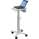 Ergotron StyleView Laptop Cart, SV10 - 14.51 kg Capacity - 4 Casters - 75 mm Caster Size - Metal, Steel - White, Aluminium - Office Connect 2018