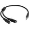 Slim Stereo Y Cable 3.5 to 2x 3.5mm - Office Connect 2018