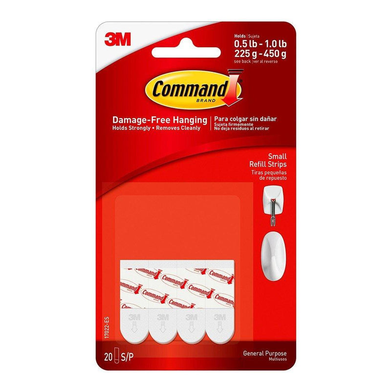 Command Strips Refill 17022 Small White Pk/20 - Office Connect