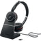 Jabra Evolve 75+ UC Stereo Headset Includes Charging Stand - Office Connect 2018