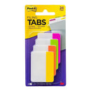 Post-it Durable Filing Tab 686-PLOY Pink Lime Orange Yellow Straight 50mm Pkt/24 - Office Connect