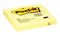 Post-it Notes 630-SS Lined Yellow 76x76mm 100 sheet pads - Office Connect