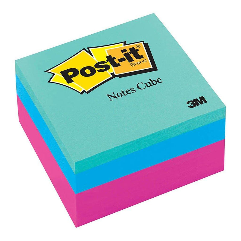 Post-it Notes Memo Cube Pink Wave 2027-RCR 76mm x 76mm 400 sheets - Office Connect