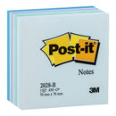 Post-it Notes Memo Cubes 2028-B Blue 76x76mm 450 sheet cube - Office Connect