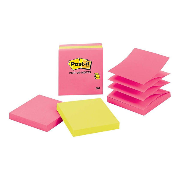 Post-it Pop Up Note Refill 3301-3AU-FF Jaipur 76x76mm 100 sheet pads Pkt/3 - Office Connect
