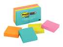 Post-it Super Sticky Notes 622-8SSMIA Miami Collection 48x48mm 90 sheet pads Pkt/8 - Office Connect