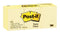 Post-it Notes Yellow 653-Y 35x48mm 100 sheet pads Pkt/12 - Office Connect