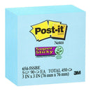 Post-it Super Sticky Notes 654-5SSBE Electric Blue 76x76mm 90 sheet pads Pkt/5 - Office Connect