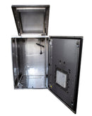 DYNAMIX 12RU Stainless Vented Outdoor Wall Mount Cabinet - Office Connect