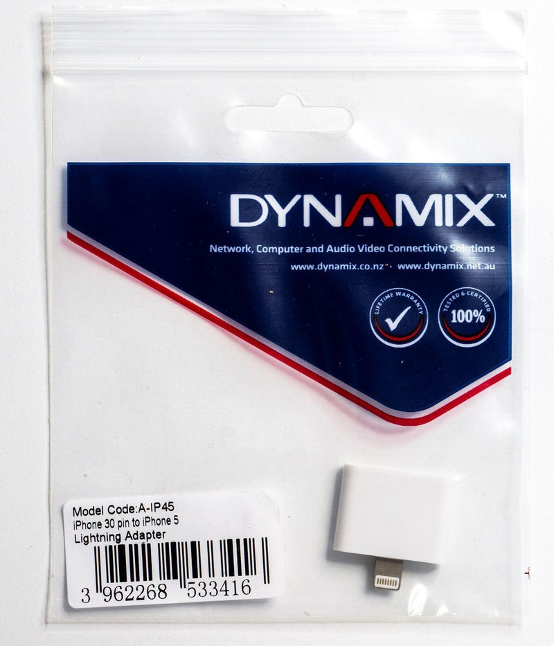 DYNAMIX iPhone 30-Pin to iPhone 5 Lightning Charging - Office Connect