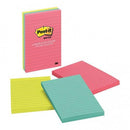 Post-it Notes 660-3AN Capetown Collection Lined 101x152mm Pkt/3 - Office Connect