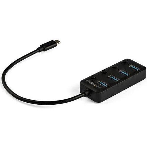 Hub - USB C 4-Port with On/Off Switches - Office Connect 2018