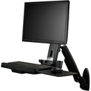 Sit Stand Desk - Wall Mount One Monitor - Office Connect 2018