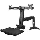 Sit Stand Dual Monitor Arm - Adjustable - Office Connect 2018