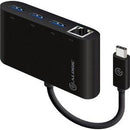 USB-C TO GIGABIT USB 3.0 3PORTUSBHUB BLK - Office Connect 2018