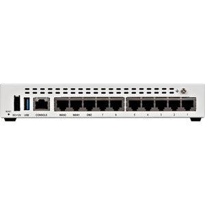 Fortinet FortiGate FG-60E Network Security/Firewall Appliance - 10 Port - 10/100/1000Base-T - Gigabit Ethernet - AES (256-bit), SHA-256 - 200 VPN - 10 x RJ-45 - 1 Year 24X7 FortiCare and FortiGuard Enterprise Protection - Desktop, Wall Mountable - Office Connect 2018