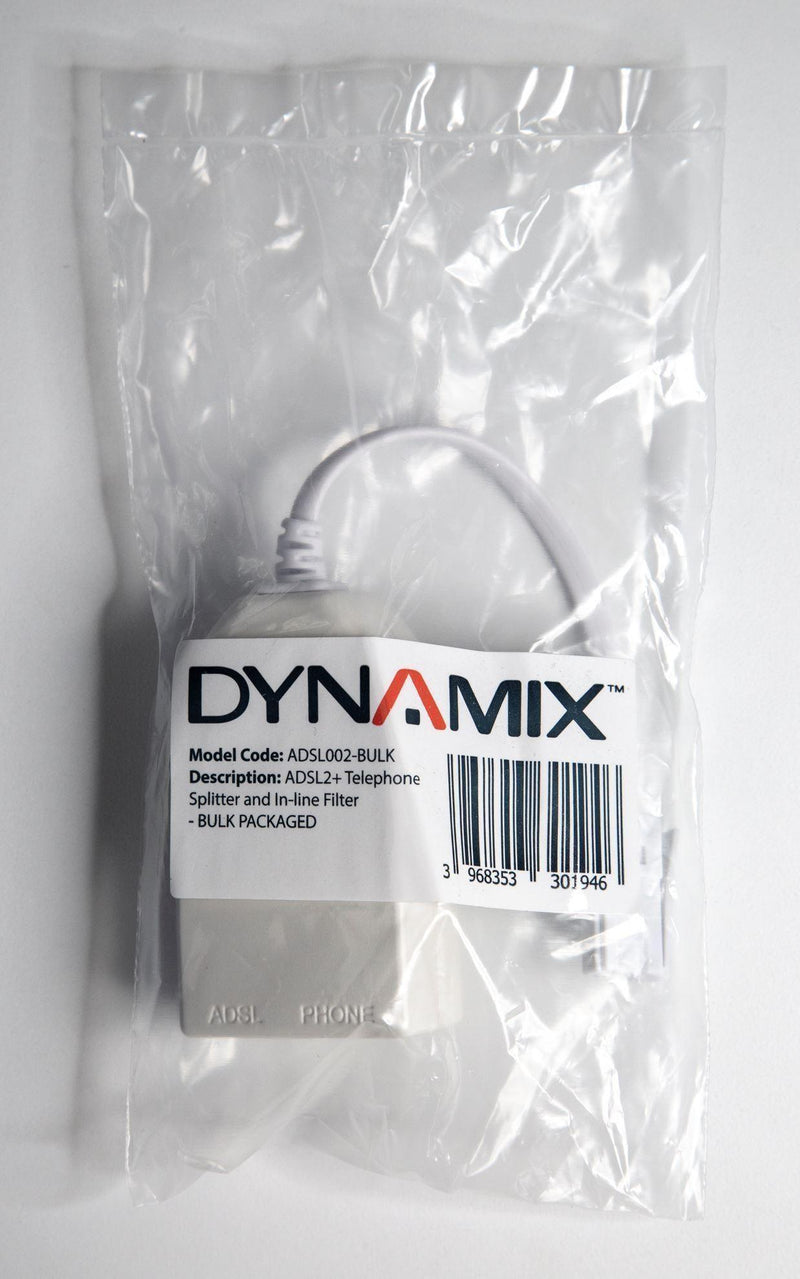 DYNAMIX VDSL/ ADSL2+ Telephone Splitter and In-line - Office Connect