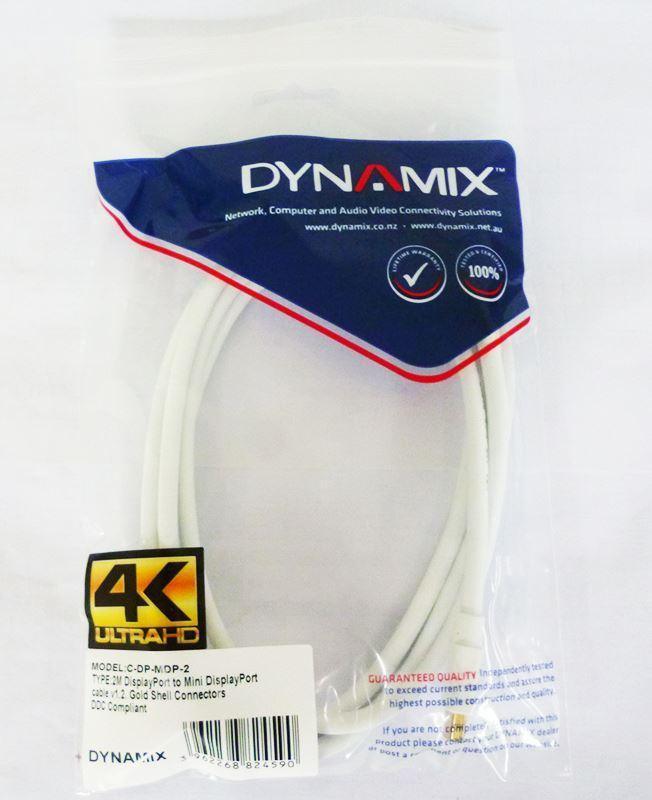 DYNAMIX 2m DisplayPort to Mini DisplayPort cable v1.2. - Office Connect
