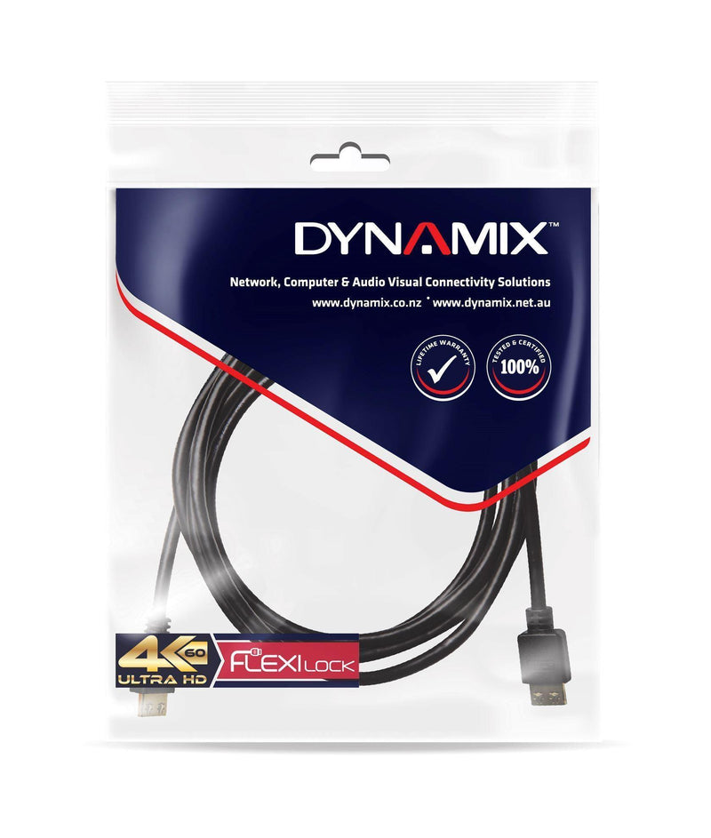 DYNAMIX 2m HDMI High Speed 18Gbps Flexi Lock Cable - Office Connect