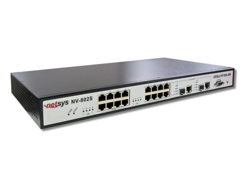 NETSYS 8 Port VDSL2 Managed IP DSLAM with 2 Gigabit - Office Connect