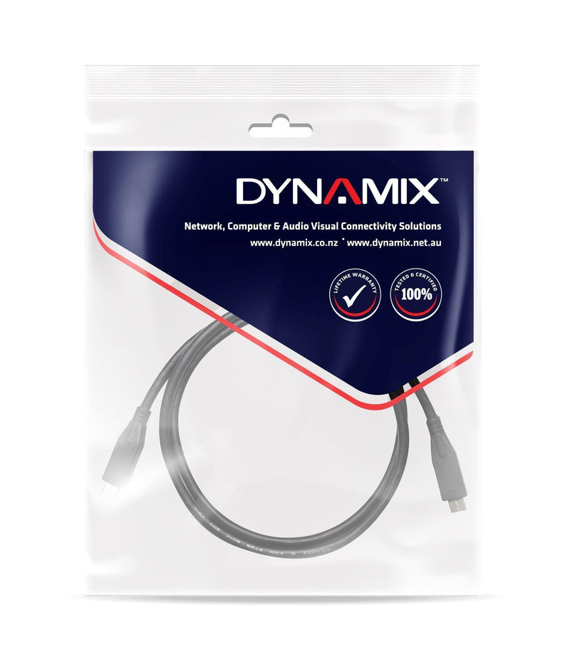 DYNAMIX 2M, USB3.1 Type-C Male to Type-C Male Cable. - Office Connect