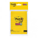 Post-it Super Sticky Lined Notes 643SSN-HB Ultra Yellow 101mm x 76mm Retail Pk/45 Sheets - Office Connect