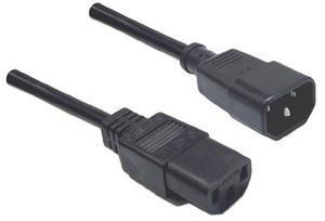 10A/250V IEC (M) to IEC (F) 1.8m Power Cord - Bulk - Office Connect 2018