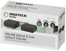 TOSLINK & Coax Audio Cat5e/6 Extender with Infrared - Office Connect