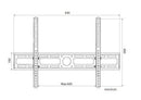 Economy Ultra-Thin LCD TV Wall Bracket with 10 Degree Tilt - Office Connect