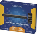 Concord 4x2 4K HDMI Matrix Switcher Splitter - Office Connect