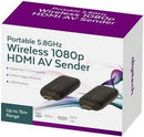 Portable 5.8GHz Wireless 1080p HDMI AV Sender - Office Connect