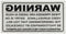 Inside Surveillance Warning Sticker - Office Connect