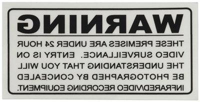 Inside Surveillance Warning Sticker - Office Connect