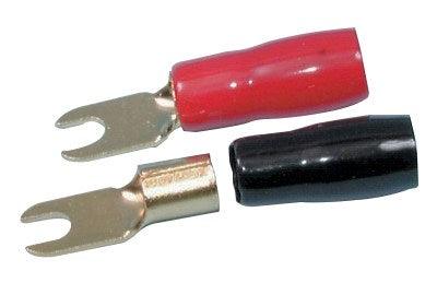 Red & Black Forked Spade Terminals - Pack - Office Connect