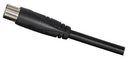 TV Coaxial Plug to Socket Cable - 1.5m Black - Office Connect