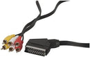 Scart Plug to 6 x RCA Plugs Cable - 1.5m - Office Connect