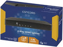 Concord 4-Way 4K HDMI Splitter - Office Connect