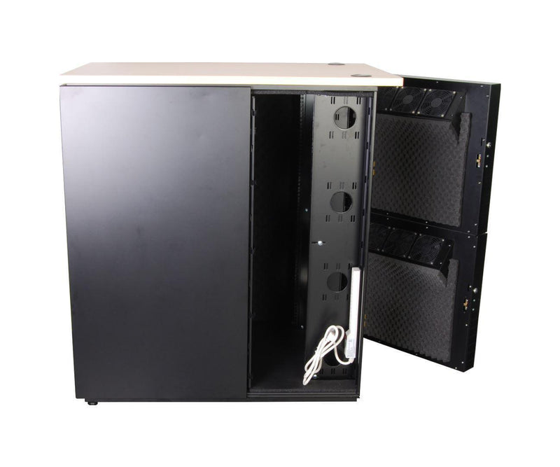 DYNAMIX 24RU Quiet Acoustic Rated Server Cabinet 1135mm - Office Connect