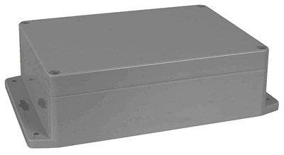 Dark Grey Enclosure with Mounting Flange - 171(W) x 121(D) x 55(H)mm - Office Connect