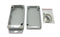 IP65 Sealed Polycarbonate Enclosures - Light Grey with Mounting Flange - 115(W) x 65(D) x 40(H)mm - Office Connect