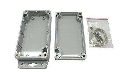 IP65 Sealed Polycarbonate Enclosures - Light Grey with Mounting Flange - 115(W) x 65(D) x 40(H)mm - Office Connect