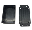 Jiffy Box - Black with mounting flange - 83X54X31 - UB5 - Office Connect