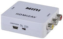 HDMI to Composite AV Converter with Power Supply - Office Connect