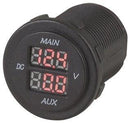 Dual Battery LED Voltmeter - Office Connect